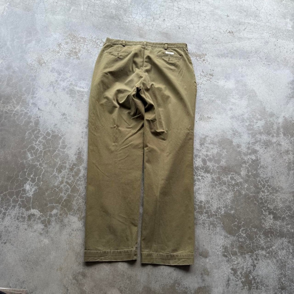 Vintage 90's polo Ralph Lauren olive green prospect pant Cotton chino trousers - Picture 4 of 7